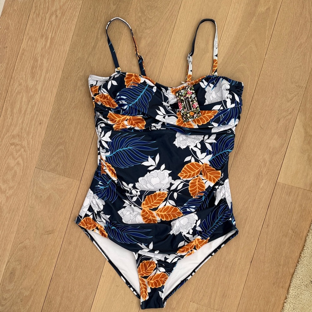 NWT Smismivo Tummy Control One-Piece Swimsuit, Size XXL